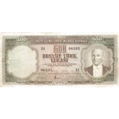 500 Lira Without `SERİ`, Grey