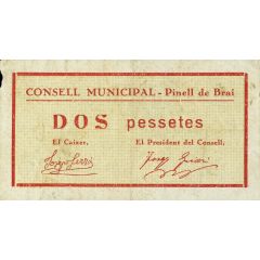 2 Pesetas Pinell de Brai