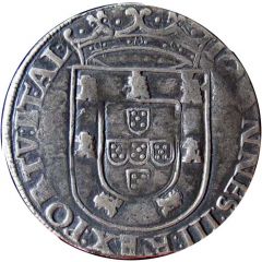 Tostão – João III 3rd type, Lisboa mint