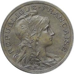 10 Centimes Daniel-Dupuis Pré-série en bronze argenté, légende large