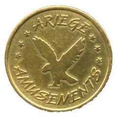 Game Token - Ariege Amusements Brass