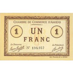 1 Franc - Chambre de Commerce D`Amiens [80]