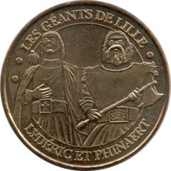 Monnaie de Paris Tourist Token - Les Géants de Lille Lydéric et Phinaert