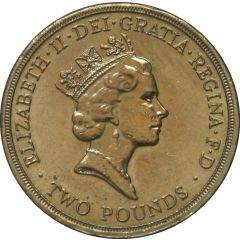 2 Pounds - Elizabeth II 3rd portrait, Bank of England