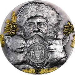 3000 Francs CFA Krampus and Santa Claus