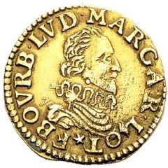 1 Florin d`Or - Francis and Louise Marguerite
