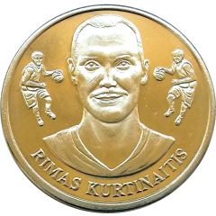 Official Lithuanian Basketball Players Medal Collection Rimas Kurtinaitis