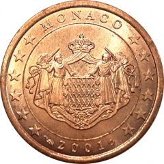 1 Euro Cent - Rainier III