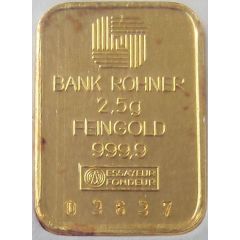 2,5 Grams Gold Bank Rohner