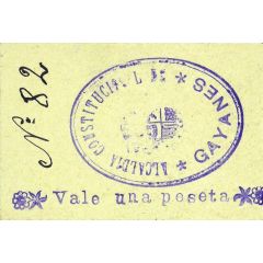 1 Peseta Gayanes