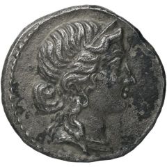 Denarius IMP CAES TRAIAN AVG GER DAC P P REST CAESAR, Venus, Aeneas, and Anchises