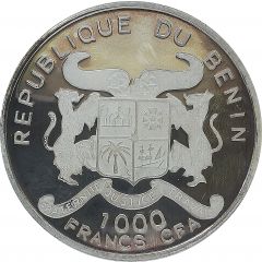 1000 Francs CFA Mountain chameleon