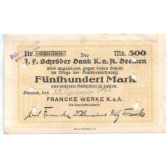 500 Mark Francke Werke