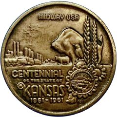 Medal - Kansas Centennial Dickinson County