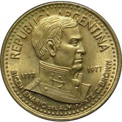 5 Pesos Admiral G. Brown