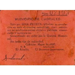 1 Peseta Cabrales