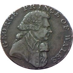1/2 Penny Middlesex - National Series / Prince of Wales
