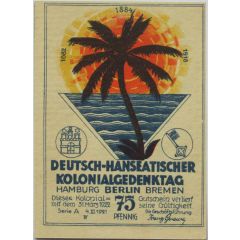 75 Pfennig Deutsch-Hanseatischer Kolonialgedenktag - A4: Togo