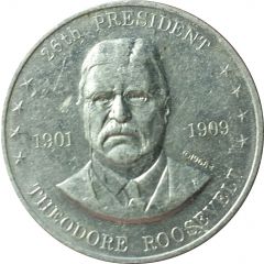 Token - Shell's Mr. President Coin Game Theodore Roosevelt