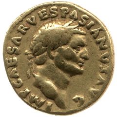 Aureus - Vespasian, Titus, and Domitian CAESAR AVG F COS CAESAR AVG F PR