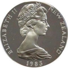 1 Dollar - Elizabeth II 2nd Portrait, Royal Visit, Silver Proof