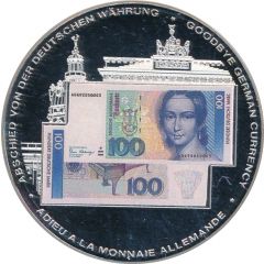 Medal - Goodbye German Currency 100 Deutsche Mark