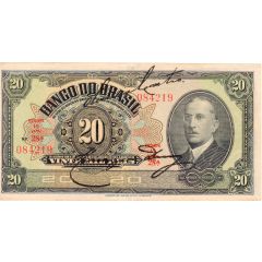 20 Mil Réis Banco do Brasil, 1st. Print