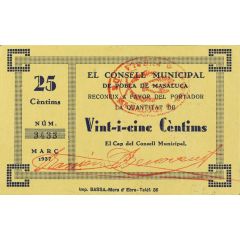 25 Céntimos Pobla de Masaluca