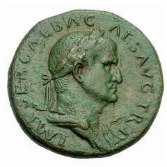 Sestertius - Galba S C, Victory