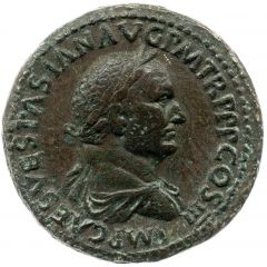 Sestertius - Vespasian PAX P ROMANI S C, Pax