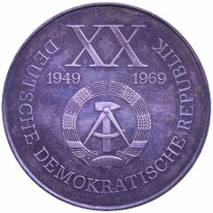 Medal - 20 years of the GDR - Wilhelm Pieck
