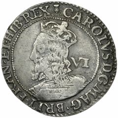 6 Shillings - Charles I 3rd Coinage, 4th Issue