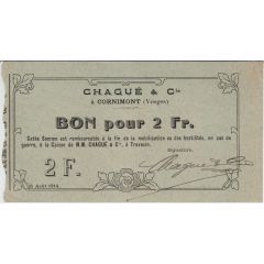2 Francs - Commune de Cornimont [88]