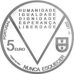 5 Euros Aristides de Sousa Mendes, Silver