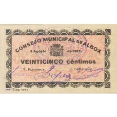 25 Céntimos Albox