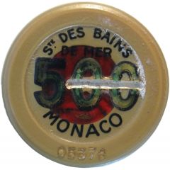 5 francs - Casino de Monte-Carlo