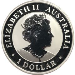 1 Dollar - Elizabeth II 6th Portrait - Australian Brumby - Silver Bullion Coin