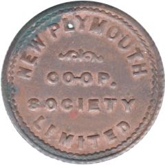 Token - New Plymouth Co-operative Society 1 Pound Check Piece