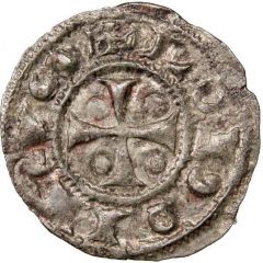 Obol with four annulets - Immobilization of Louis IV