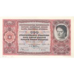 500 Francs 4th series, reserve banknote