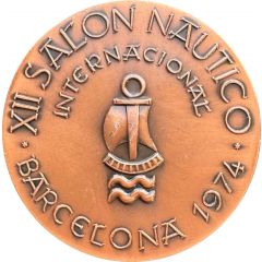 Medal - 12th international nautical exhibition in Barcelona 1974