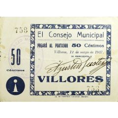 50 Céntimos Villores