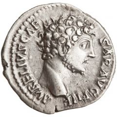 Denarius - Marcus Aurelius TR POT II COS II, Minerva