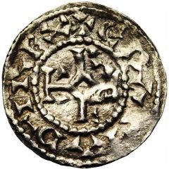Denier - Charles II Auxerre mint