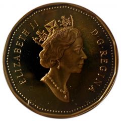 1 Dollar - Elizabeth II Center Ice Loonie Dollar