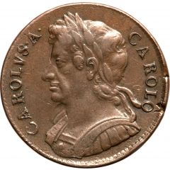 1/2 Penny - Charles II