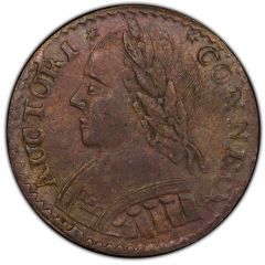 1/2 Penny - Copper `Mailed Bust Left`