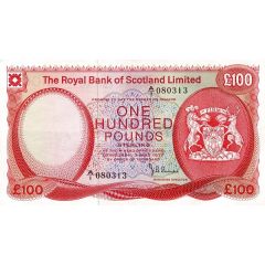 100 Pounds Royal Bank of Scotland