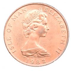 1 Penny - Elizabeth II Manx cat