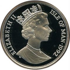1 Crown - Elizabeth II Siamese Cat, Silver